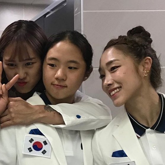 사솔 인스타그램. 왼쪽부터 사솔, 박서연, 김자인 선수.