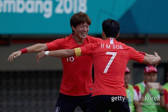 2018자카르타-팔렘방아시안게임 남자 축구대표팀 황의조. 사진=게티이미지코리아