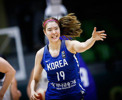 2018자카르타-팔렘방아시안게임 여자 농구대표팀 박지수. 사진제공｜대한민국농구협회