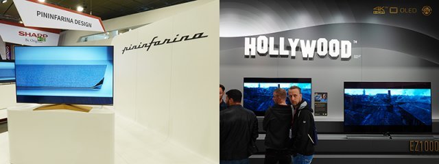 샤프와 파나소닉도 프리미엄 TV 시장을 위해 도전장을 내밀었다.(출처=IT동아)