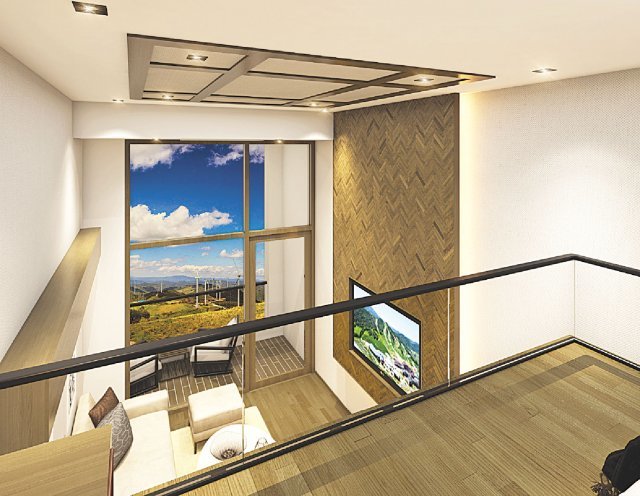 ‘라마다 평창 호텔&스위트’ 테라스 풀빌라 내부.