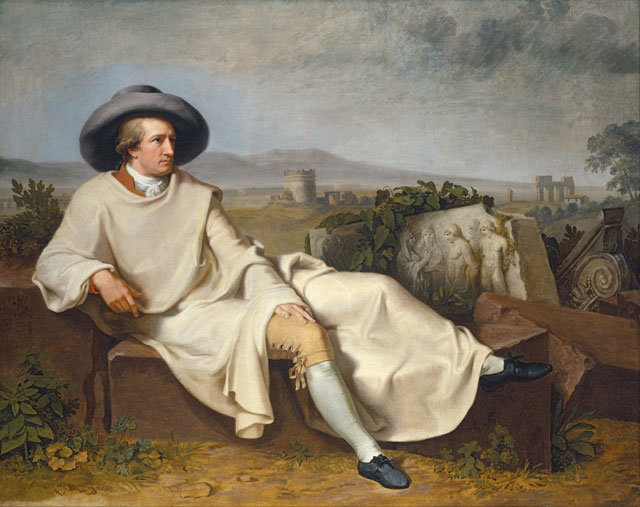 요한 티슈바인 ‘캄파냐에서의 괴테’. 1787년.