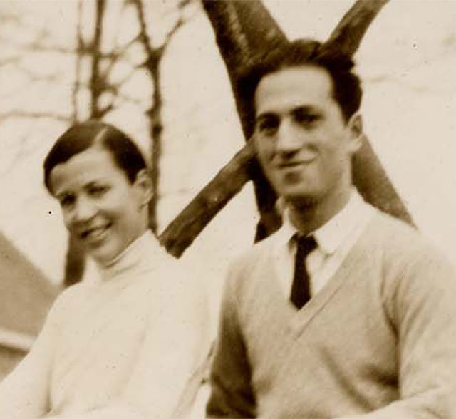 작곡가 조지 거슈윈(오른쪽)과 케이 스위프트.