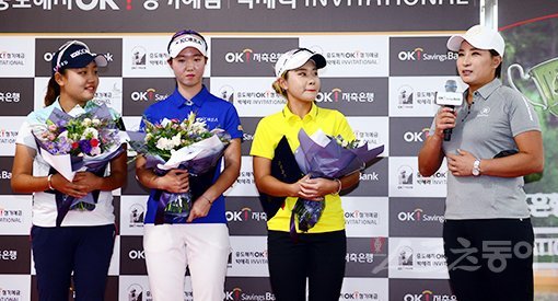 박세리는 자신의 이름을 딴 한국여자프로골프(KLPGA) 투어 중도해지OK정기예금 박세리 인비테이셔널의 호스트로서 후배들을 맞이하고 있다. 용인｜김민성 기자 marineboy@donga.com