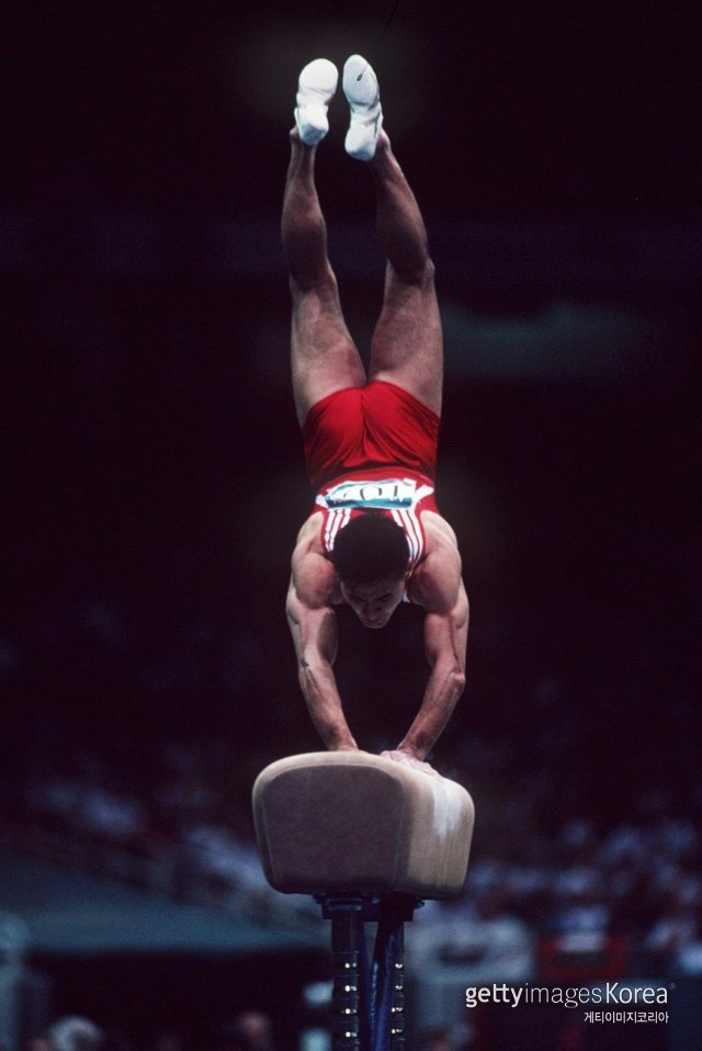 1996년 애틀랜타올림픽 당시 여홍철. 사진=게티이미지코리아