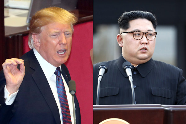 (왼쪽부터) 트럼프 대통령, 김정은 위원장. 사진=동아일보 DB