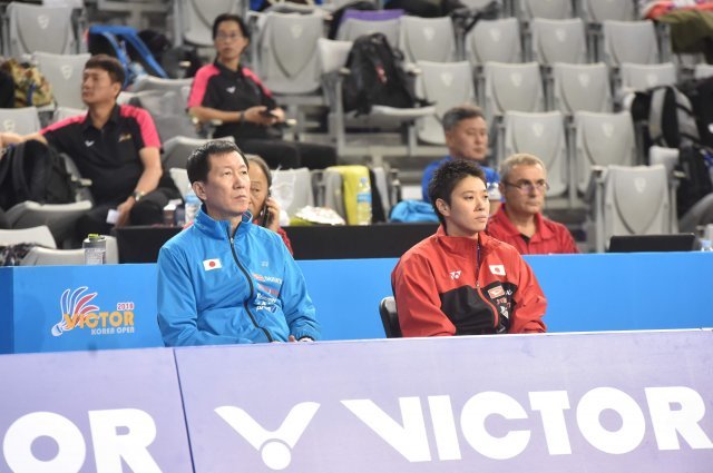 일본 배드민턴 대표팀을 이끌고 코리아오픈에 출전한 박주봉 감독.