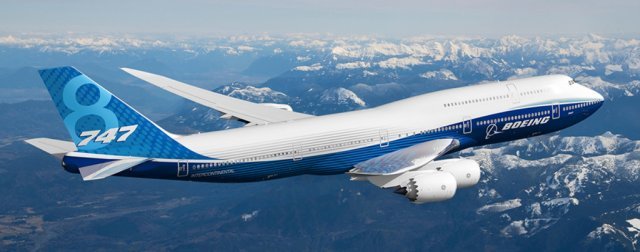 보잉에서 만든 747 제트기 중 최신기종인 747-8 여객기(747-8i) 자료: 보잉