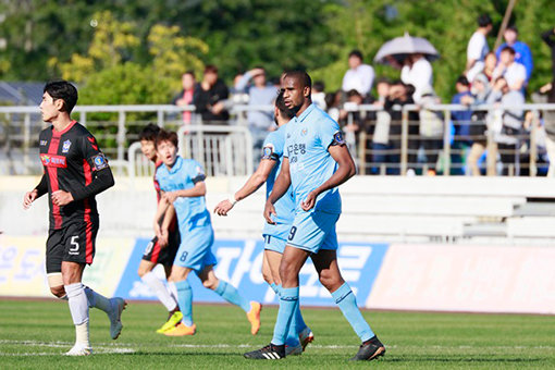 대구FC 에드가(맨 오른쪽). 사진제공｜대구FC