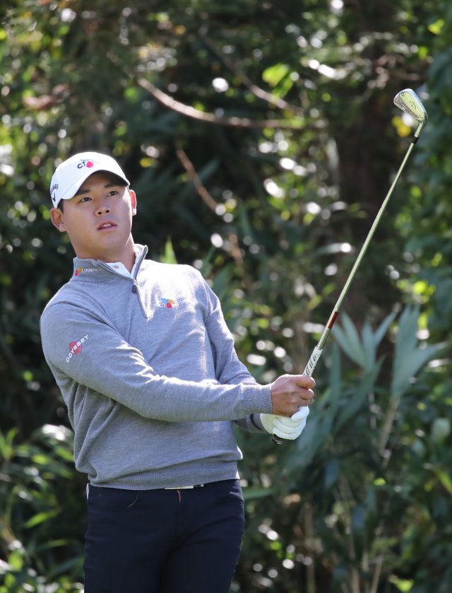 18일 제주 서귀포시 나인브릿지에서 열린 PGA TOUR(미국프로골프투어) 정규대회 ‘더 CJ컵 @ 나인브릿지’ 1라운드 경기에서 김시우가 티샷을 하고 있다. © News1