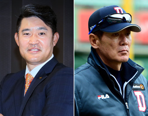 KT 이숭용 신임 단장(왼쪽)-이강철 신임 감독. 사진｜kt wiz·스포츠동아DB