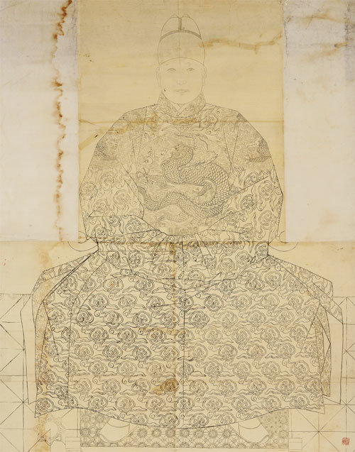 이당 김은호가 그린 ‘세조 어진 초본’(1935년). 국립고궁박물관 제공