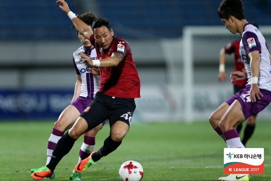 60일 활동정지 조치가 종료된 김병오. (한국프로축구연맹 제공) © News1