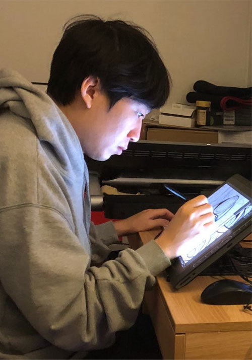 오세형 작가는 “좋은 웹툰을 연재하기 전에 많은 영화를 보고 독서를 하며 자료를 찾는다. 사전 준비가 중요하다“고 말했다. 오세형 작가 제공