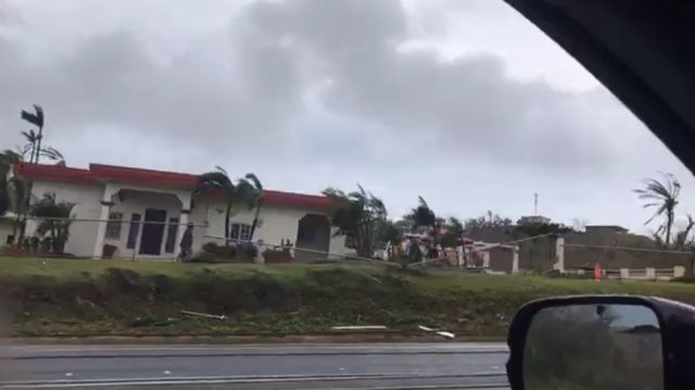 태풍 위투가 지나간 섬의 모습 (출처=CNN 갈무리) © News1