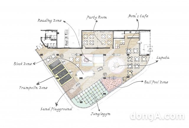 탑석센트럴자이 키즈파크 설계 이미지