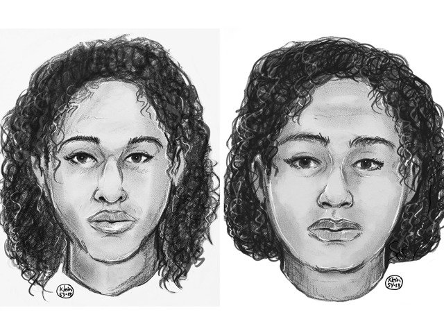 지난 8월 실종됐다 24일 숨진 채 발견된 로타나 파레아(왼쪽)와 탈라 파레아의 모습을 그린 그림. (출처=아랍뉴스 갈무리) © News1