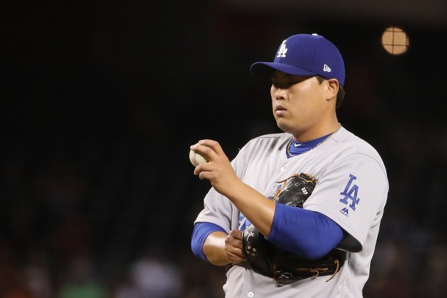 LA 다저스 류현진. © AFP=News1