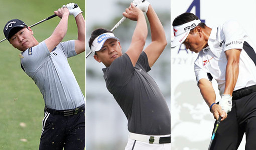 전가람-박상현-최경주(왼쪽부터). 사진제공｜KPGA·신한금융그룹