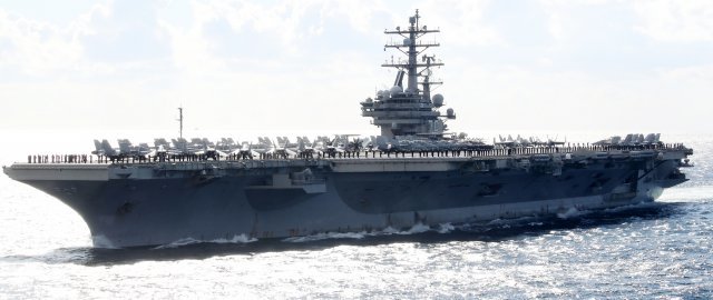 미국 해군 항공모함 ‘로널드 레이건’ 2018.10.11/뉴스1 © News1