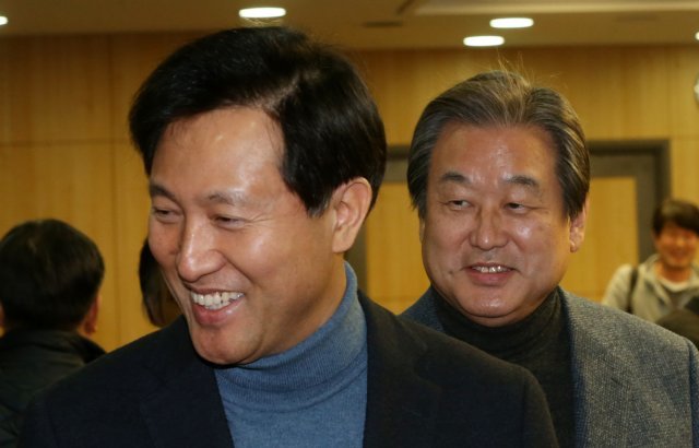 오세훈 전 서울시장(왼쪽),  김무성 전 대표© News1