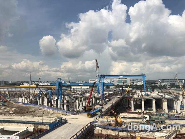 GS건설 싱가포르 T301 프로젝트 현장 전경