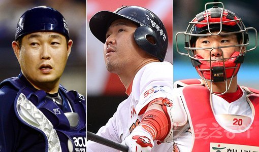 두산 양의지-SK 최정-이재원(왼쪽부터). 스포츠동아DB