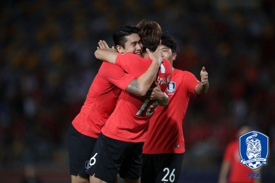 축구대표팀이 2018년 마지막 A매치였던 우즈베키스탄과의 경기에서 4-0 대승을 거뒀다. (대한축구협회 제공) © News1