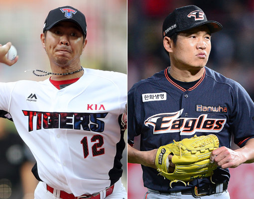 ‘형님들의 2019시즌은?’ 1970년대에 태어난 프로야구 베테랑 선수들이 현역 연장과 은퇴 사이에서 선택의 기로에 놓이게 됐다. 새로운 팀을 찾아 나선 임창용(왼쪽)과 박정진, 베테랑들의 2019시즌은 어떻게 그려질까. 사진｜스포츠코리아·스포츠동아DB
