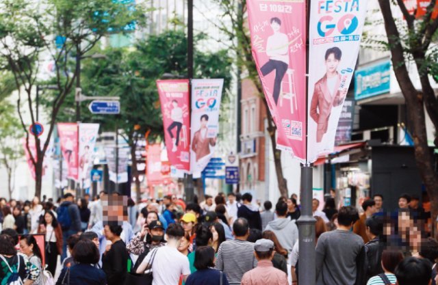 올해 9월 한국 쇼핑 행사 때 명동 거리 모습. [동아DB]