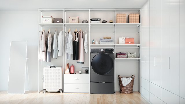 마법의 60도와 360개의 에어홀 바람으로 자연 건조 효과를 구현한 삼성 건조기 그랑데.