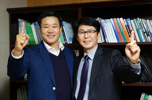 국제사이버대학교 안전보건공학과 조상윤(왼쪽), 김승호 교수