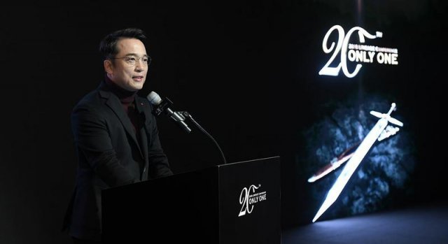 리니지 20주년에 대해 설명하는 김택진 대표 / 엔씨소프트 제공