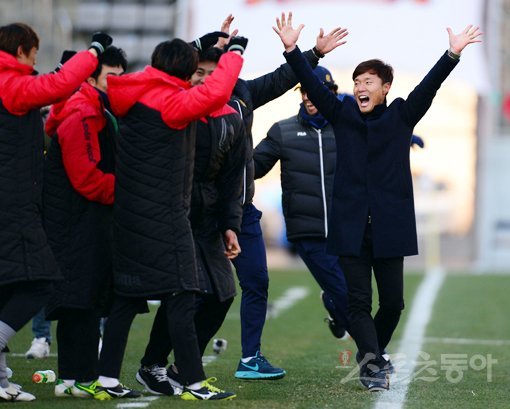 성남FC 남기일 감독(맨 오른쪽). 스포츠동아DB