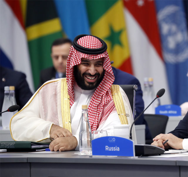 주요 20개국(G20) 정상회의 기간 내내 외신들의 큰 관심을 받은 무함마드 빈 살만 사우디아라비아 왕세자. 부에노스아이레스=AP 뉴시스