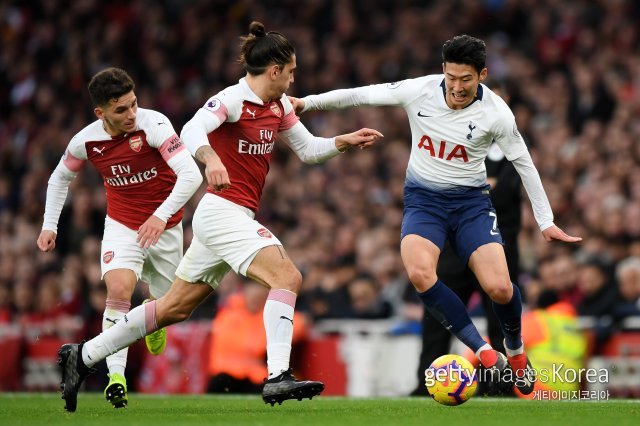 손흥민(맨 오른쪽). 사진=게티이미지코리아