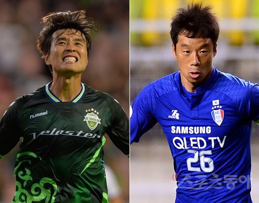 전북 이동국(왼쪽)-수원 염기훈. 스포츠동아DB