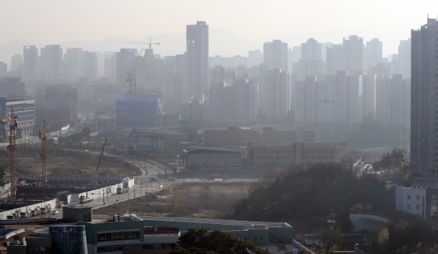 세종시 아파트 건설현장 모습. 기사와 무관함.