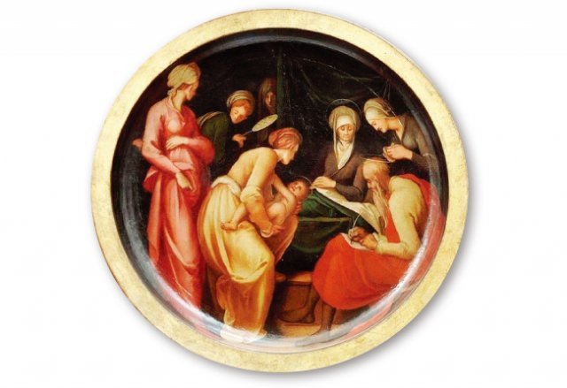 이탈리아 화가 폰토르모의 ‘세례자 요한의 탄생(1526)’. 누가복음서에 따르면 세례자 요한은 예수보다 6개월 앞서 태어났다. [위키미디어]