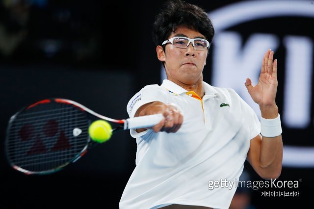 한국인선수 최초로 테니스 그랜드슬램 4강에 진출한 정현. 사진=게티이미지코리아