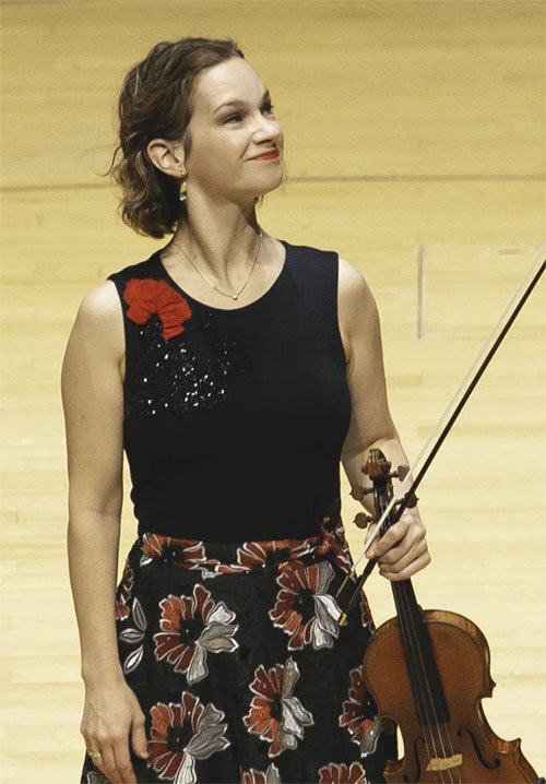 21일 서울 롯데콘서트홀에서 바흐 무반주 바이올린 소나타 콘서트를 가진 힐러리 한. 마스트미디어 제공