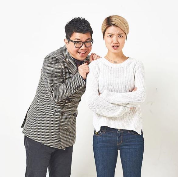 최욱(왼쪽)과 안영미. 사진= ‘안영미, 최욱의 에헤라디오’ 공식 인스타그램