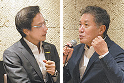 저자인 강상중 도쿄대 명예교수(왼쪽 사진)와 우치다 타츠루 고베여자대 명예교수.