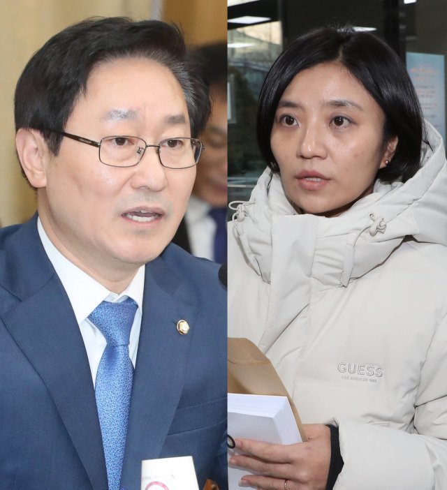 박범계 국회의원과 김소연 대전시의원.© News1