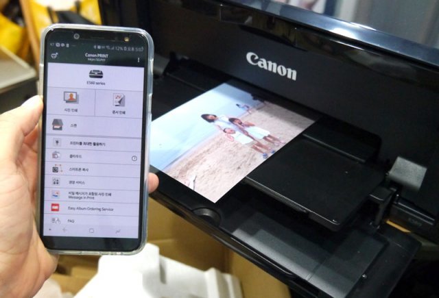 Canon PRINT 모바일 앱을 이용한 무선 출력(출처=IT동아)