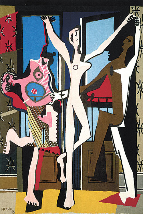 피카소의 작품을 태피스트리로 만든 ‘무용’(1975년).ⓒ 2018-Succession Pablo Picasso-SACK (Korea)
