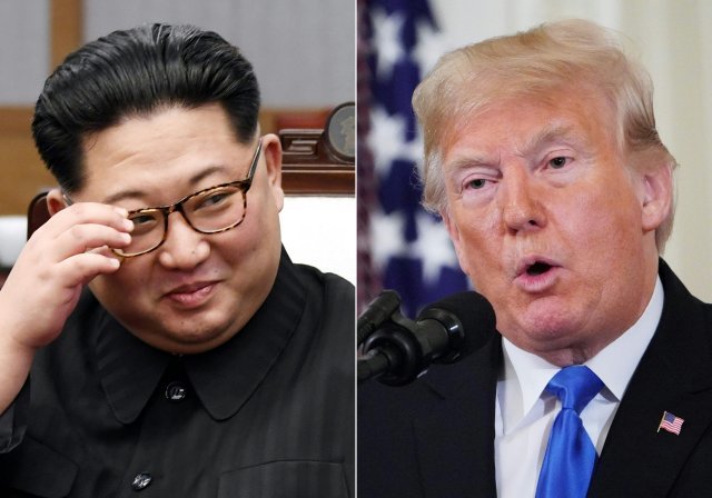 김정은 북한 국무위원장(왼쪽)과 도널드 트럼프 미국 대통령 <자료사진> © AFP=뉴스1