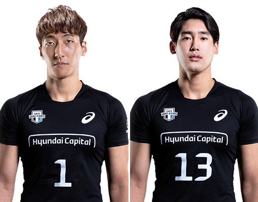 현대캐피탈 차영석(왼쪽)-홍민기. 사진제공｜현대캐피탈