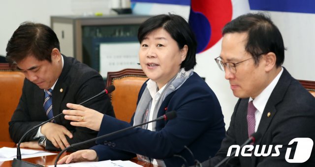 서영교 더불어민주당 원내수석부대표가 15일 서울 여의도 국회에서 열린 원내대책회의에서 발언을 하고 있다. ⓒ News1