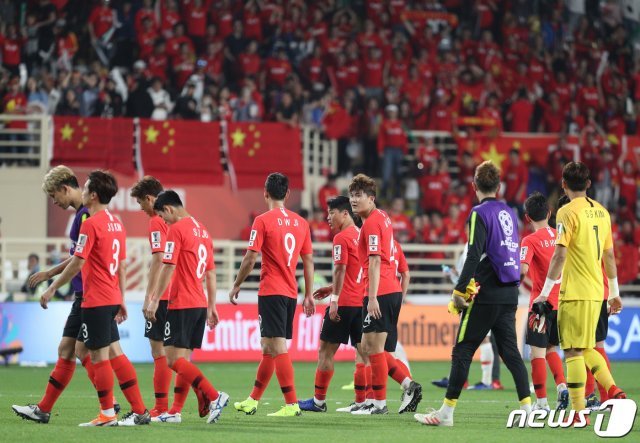 한국 축구대표팀이 16강전에서 바레인과 격돌한다. © News1 DB